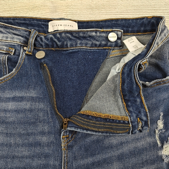 Risen Jeans Matt Crossover Girlfriend Distressed Denim Size 13 (31) High Rise - Picture 10 of 13